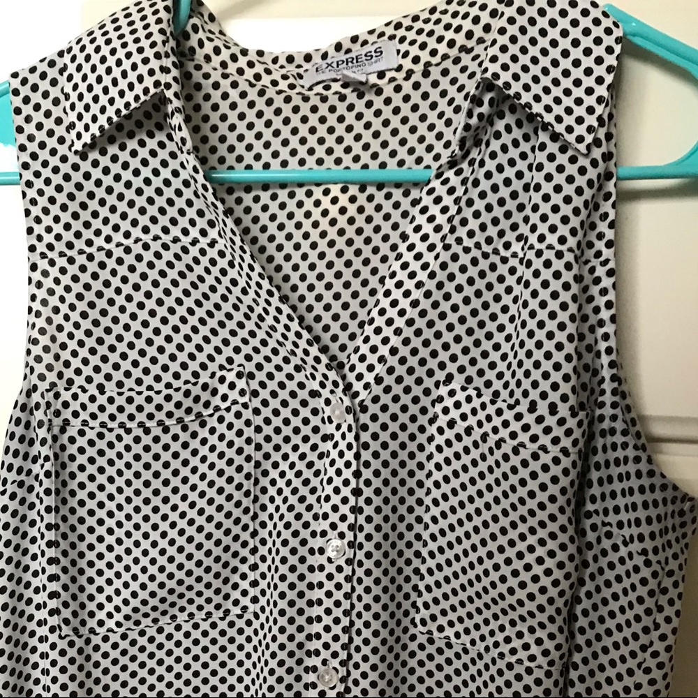 Express Polka dot Portofino Tank Top